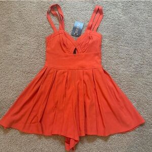 NWT Jhenya Orange Sleeveless Dress